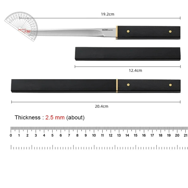 Faca Mini Katana Japônesa para Churrasco