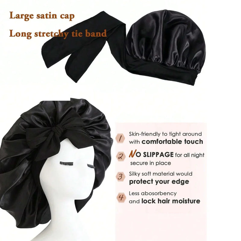 Adjustable Satin Cap