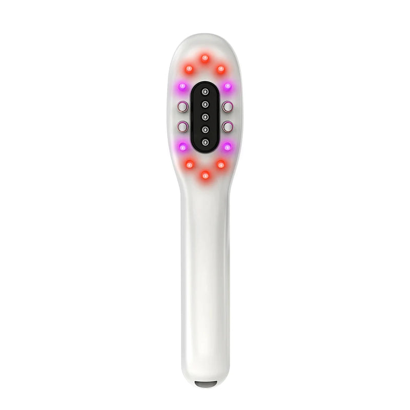 Electric Hair Massage Brush with LED Therapy and EMS Technology