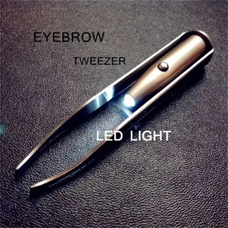 Eyebrow Tweezers with LED Light