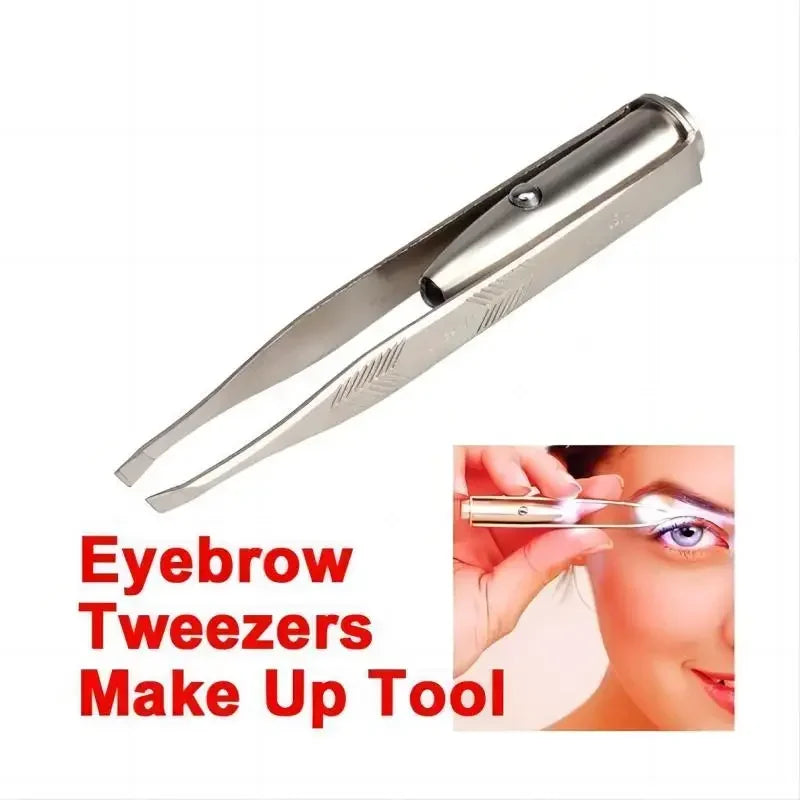 Eyebrow Tweezers with LED Light